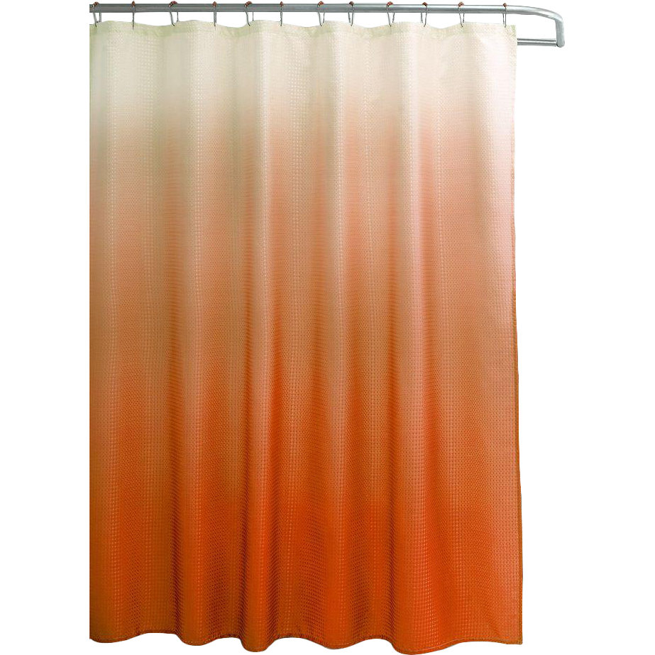 Sweet Home Collection 13 Piece Ombre Waffle Weave Shower Curtain Set